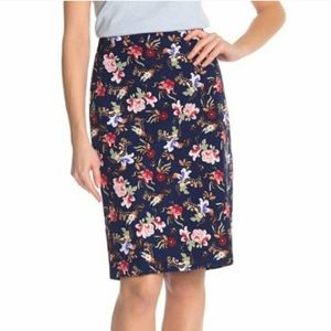 Philosophy Pencil Skirt Navy Floral Size 8